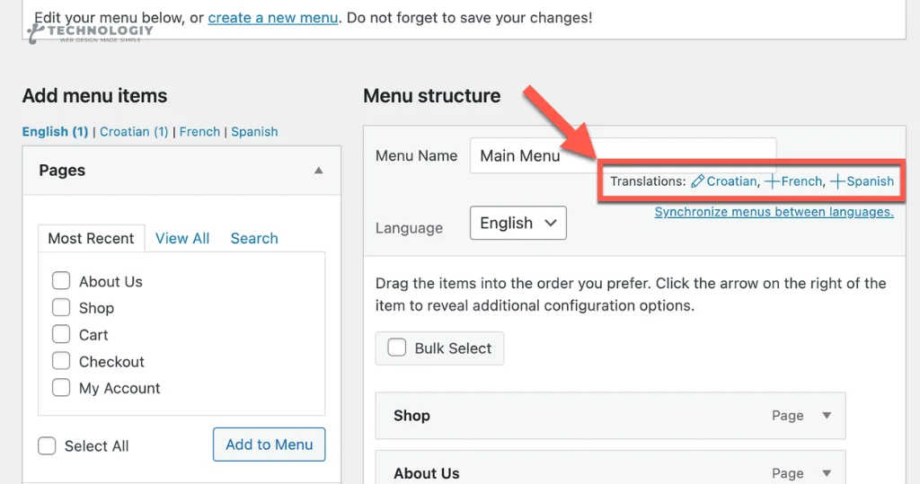 Effortless Navigation How to Translate WordPress Menus for Multilingual Sites Translate WordPress Menus